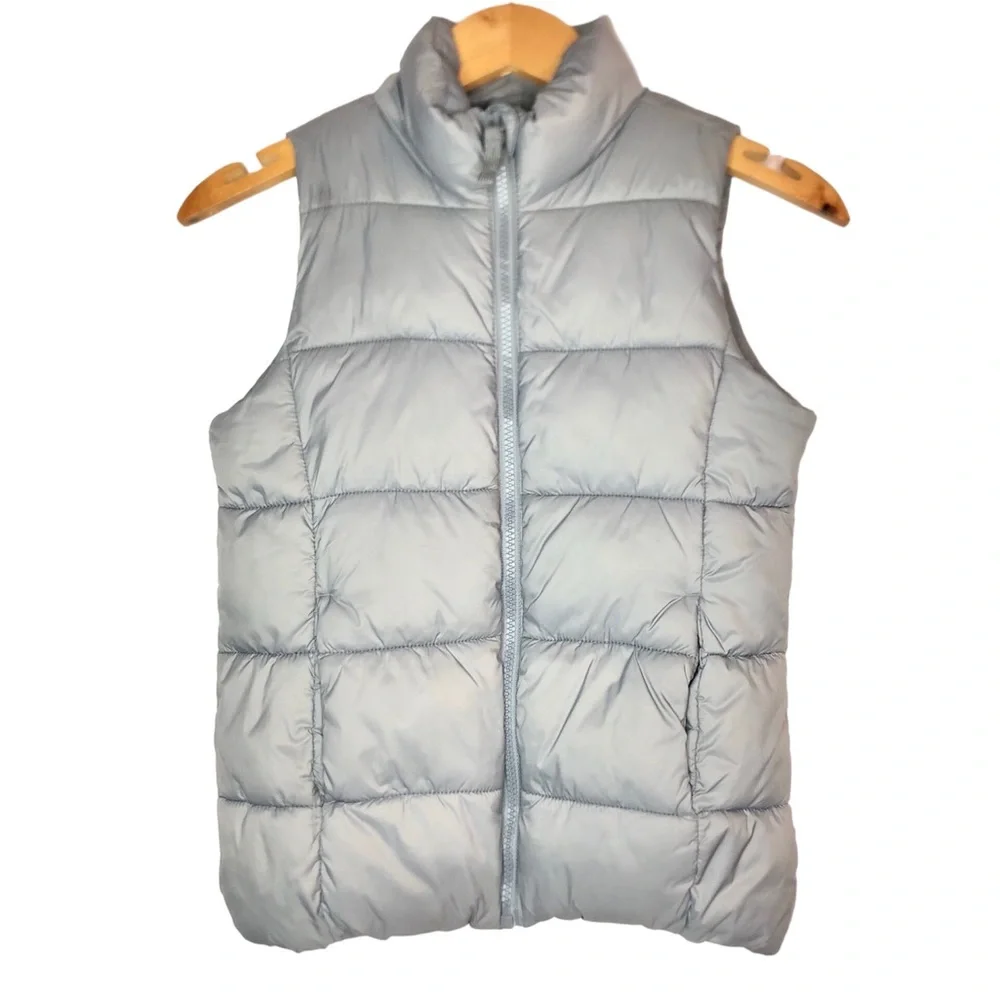 BOGO SALE Old Navy Girls Gray Puffer Vest Size 8